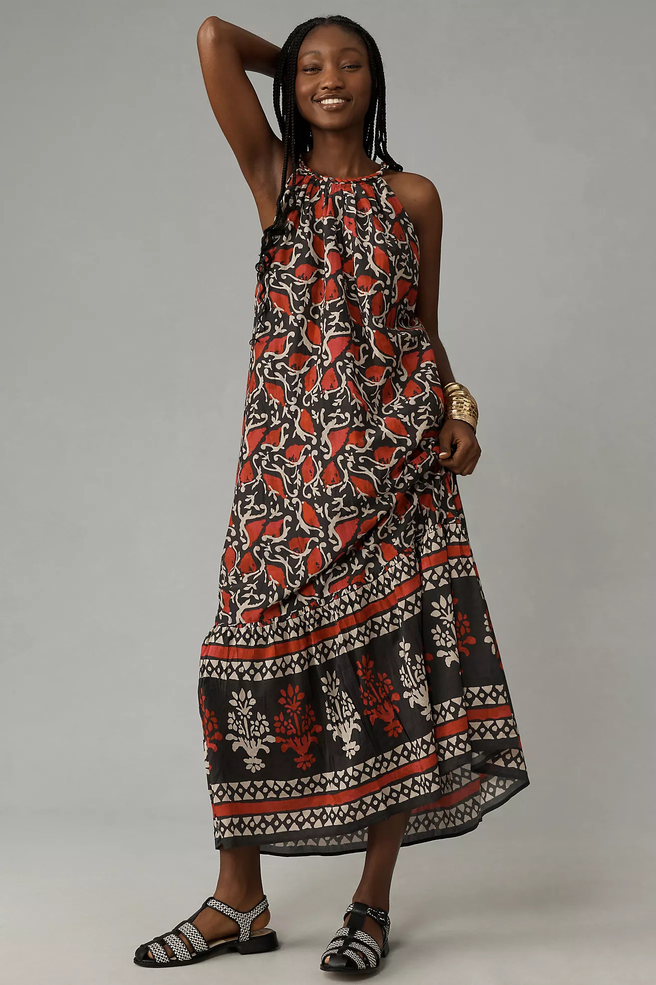 Velvet by Graham & Spencer Ghita Midi Dress | Anthropologie (US)