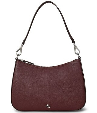 Lauren Ralph Lauren Danni 26 Medium Crosshatch Leather Shoulder Bag | Dillard's | Dillard's