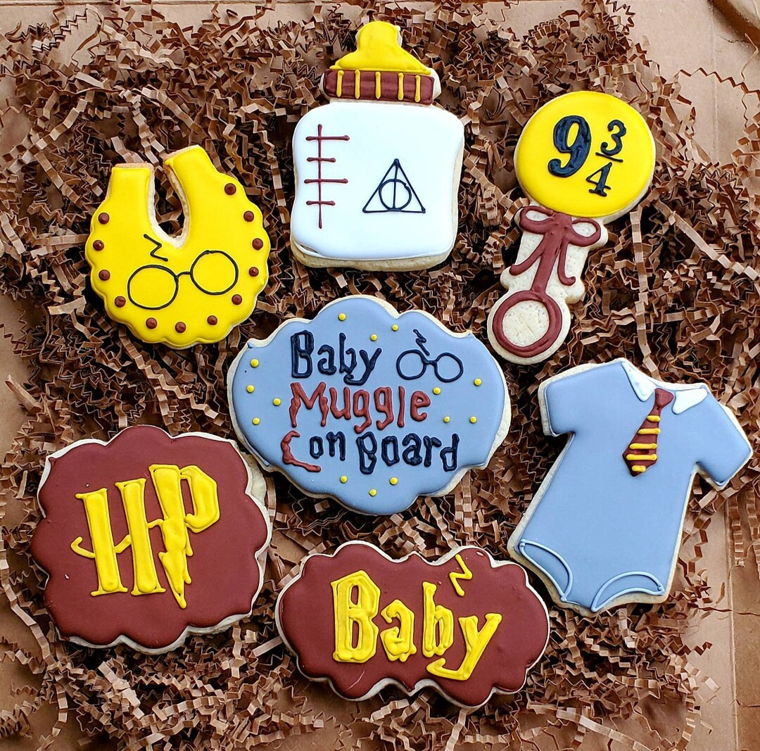 Potter Wizard Baby Inspired Cookies(read TURNAROUND) - Etsy | Etsy (US)