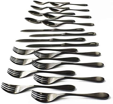 Knork Black Matte Titanium Coated Stainless 20-Piece Set | Amazon (US)