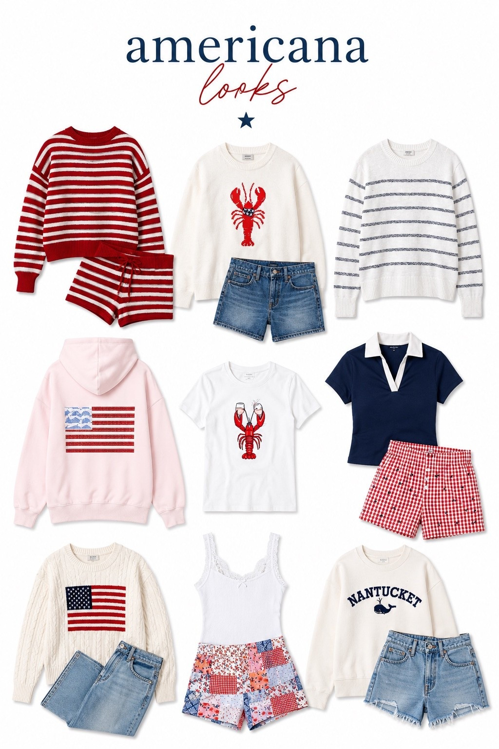 Women’s Americana looks!!

A mix from Target and J. crew

#LTKSeasonal #LTKSaleAlert