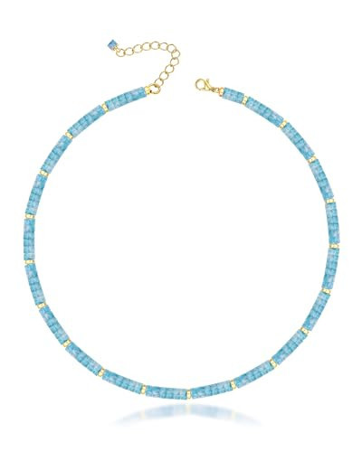 Amazon.com: MIDDLUX Choker Necklace for Women, Rose Quartz Necklace, Crystal Necklaces, Beaded Ne... | Amazon (US)