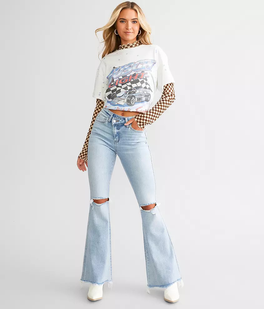 High Rise Flare Stretch Jean | Buckle
