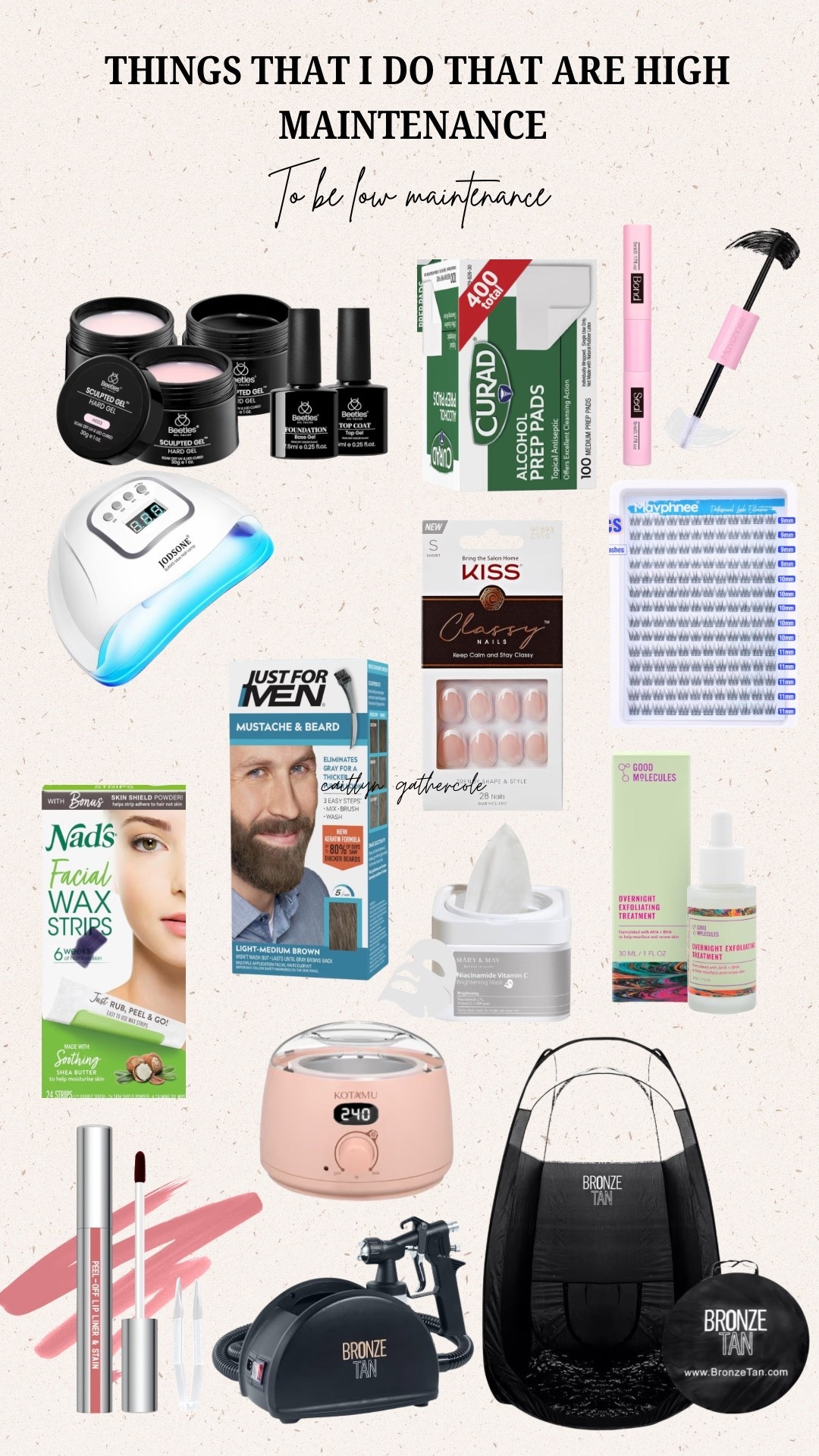 Things in my “high maintenance to be low maintenance” routine! 

The alcohol prep pads are to wipe down my eye lash tweezers in between clusters so they don’t stick to the tweezers and not the lashes!

#LTKBeauty