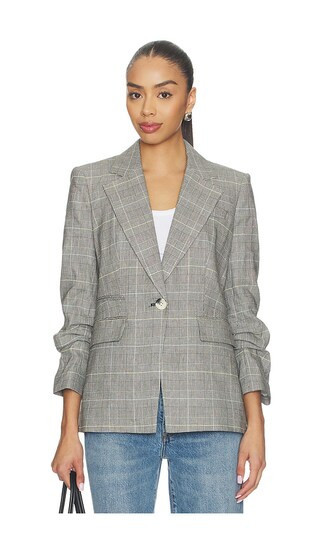 Veronica Beard Battista Dickey Jacket in Black,White. - size 0 | Revolve Clothing (Global)