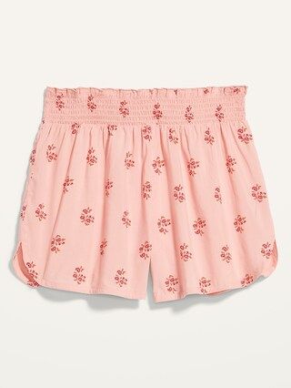 High-Waisted Floral Pajama Shorts for Women -- 4-inch inseam | Old Navy (US)