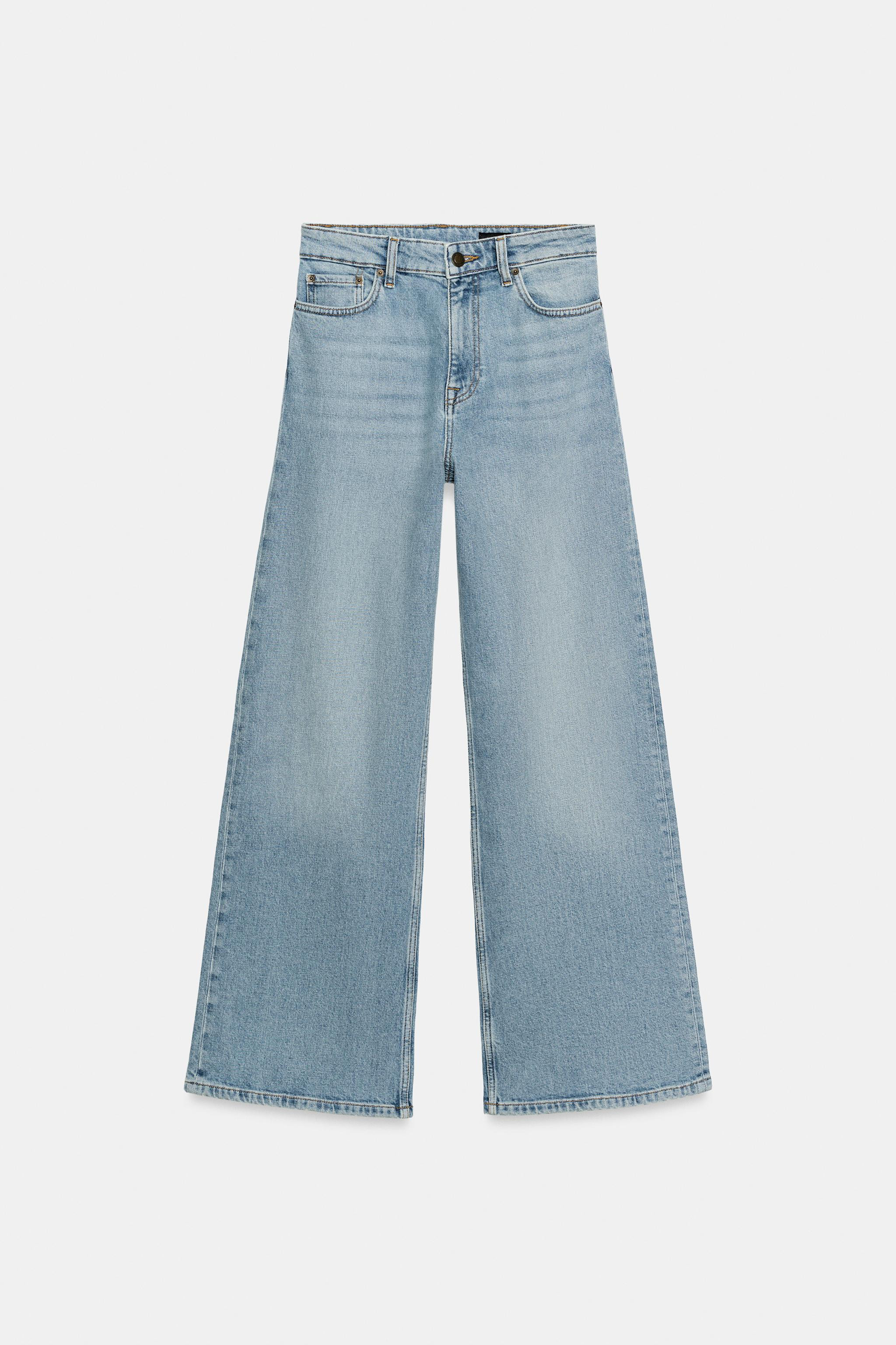 ZW COLLECTION COMFORT HIGH-RISE WIDE LEG JEANS | Zara US