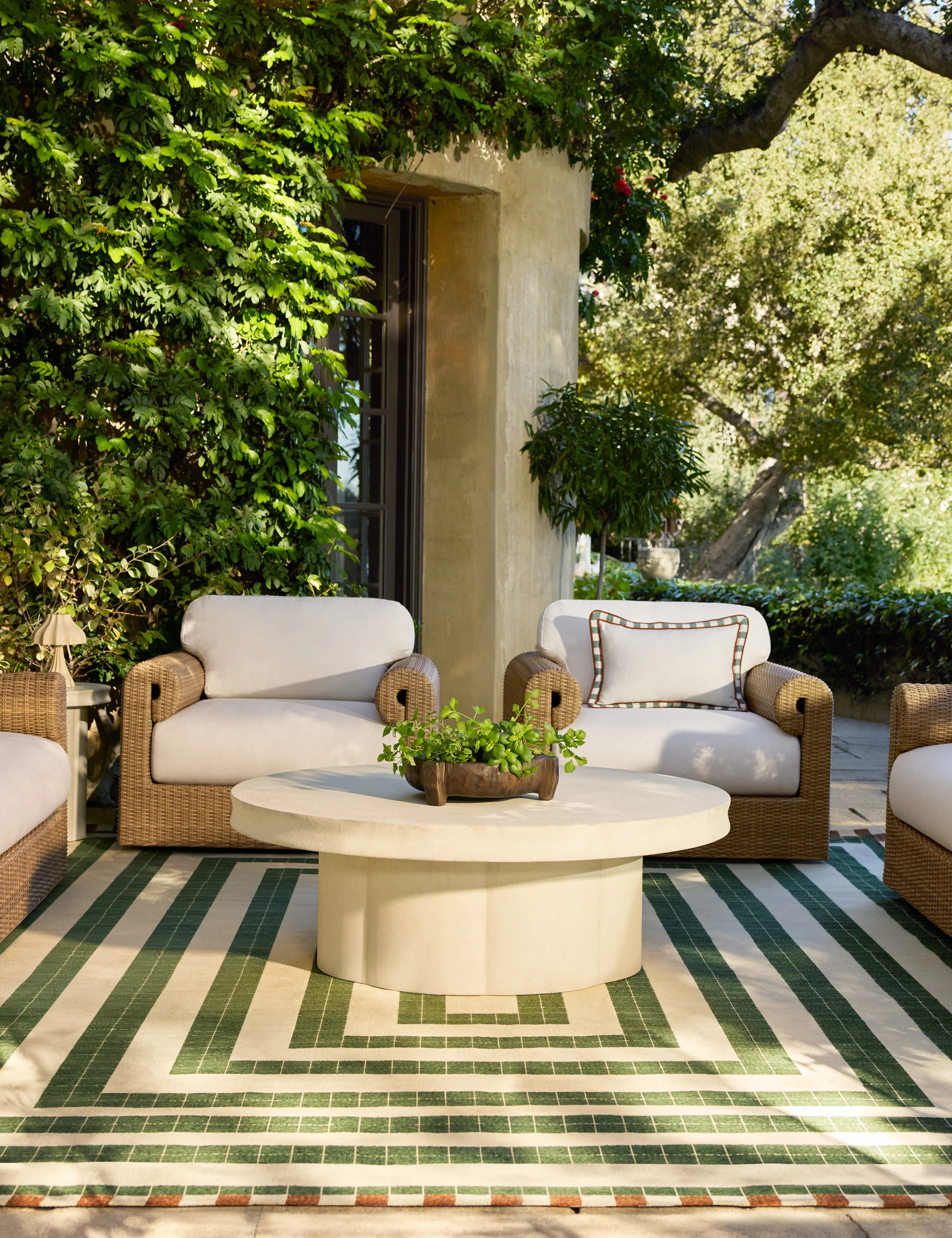 Verlin Indoor / Outdoor Lumbar Pillow | Lulu and Georgia 