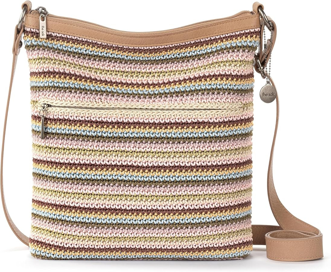 The Sak Lucia Crossbody Bag in Crochet, Convertible Purse with Adjustable Shoulder Strap, Multi S... | Amazon (CA)