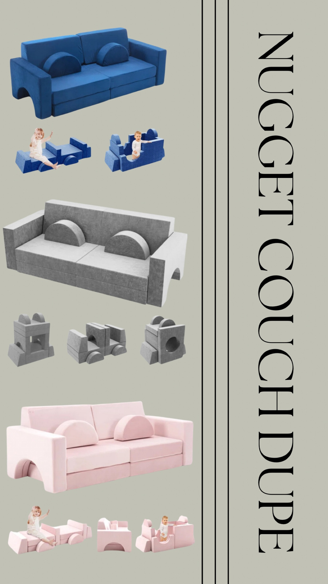 NUGGET COUCH DUPE!
so many more builds with this one!! purchase and store for christmas 😉

#LTKFindsUnder100 #LTKSaleAlert #LTKBaby