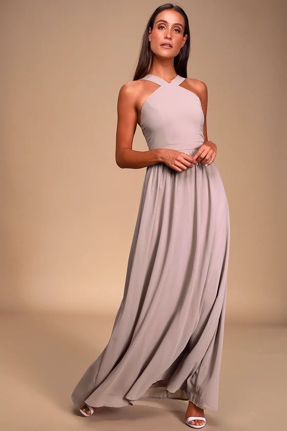 Air of Romance Taupe Maxi Dress | Lulus (US)