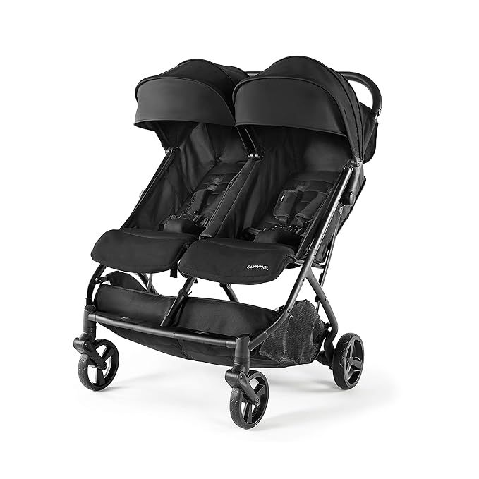 Summer 3Dpac CS+ Double Stroller, Black – Car Seat Compatible Baby Stroller – Lightweight Str... | Amazon (US)