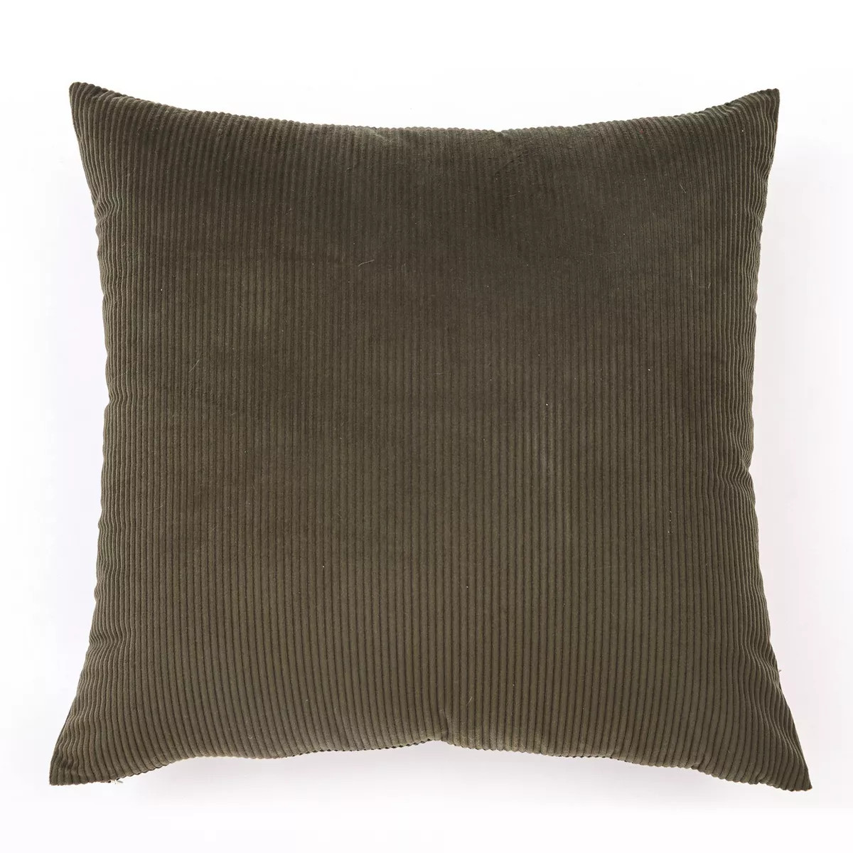 18"x18" Solid Ribbed Textured Square Throw Pillow Olive - freshmint | Target