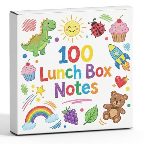 Lunch Box Notes for Kids – 100 Cute & Encouraging LunchBox Notes, Funny & Motivational Notes for Boys and Girls, Daily School Gifts from Parents to Son, Daughter - Gift for 4th, 5th, 6th, 7th, 8th | Amazon (US)