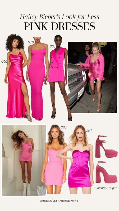 Barbiecore Trend! Affordable pink dresses inspired by Hailey Bieber 

Pink satin dress, pink dress, pink maxi dress, pink corset dress, wedding guest dress, girls night out outfit, Valentino dupes, Hailey Bieber outfit, style inspiration

#LTKunder100 #LTKstyletip #LTKSeasonal