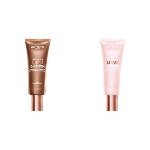 L'Oreal Paris True Match Lumi Glotion Natural Glow Enhancer, Illuminator Highlighter Skin Tint, Fair and Deep Shades, 1.35 Ounce Each | Amazon (US)
