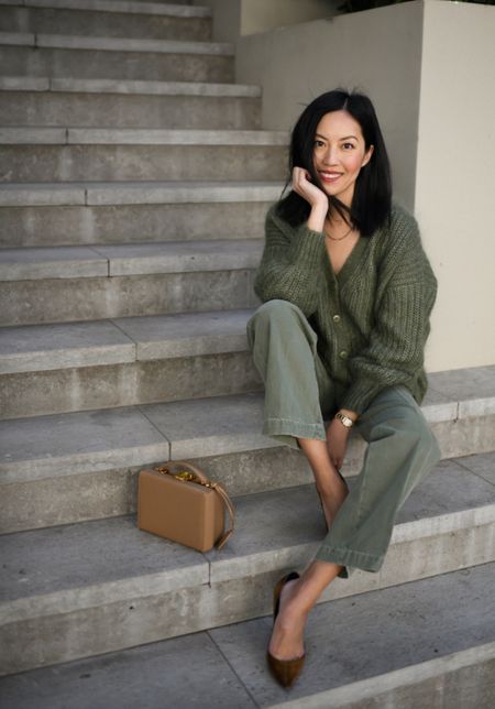 Green denim is so great for spring and summer. I linked my favorite styles below.

#summeroutfit
#monochromaticoutfit
#classicstyle
#olivecardigan
#suedepumps

#LTKSeasonal #LTKworkwear