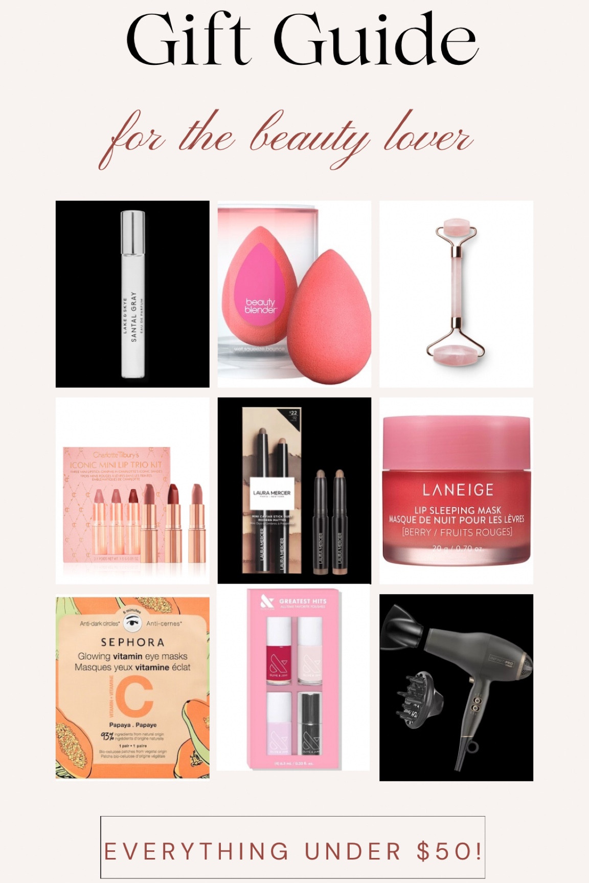 Holiday Gift Guide for your beauty obsessed bestie or sister! Bonus: everything pictured is under $50!

#holidaygiftguide #christmasgiftideas #giftsforbestfriend #giftsforsister #giftguideforher #giftguideforwife #giftsforfriend #beautydeals #charlottetillburygift


#LTKbeauty #LTKCyberweek #LTKsalealert