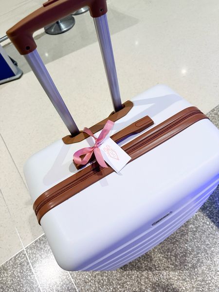 Amazon luggage. White luggage. 

#LTKtravel