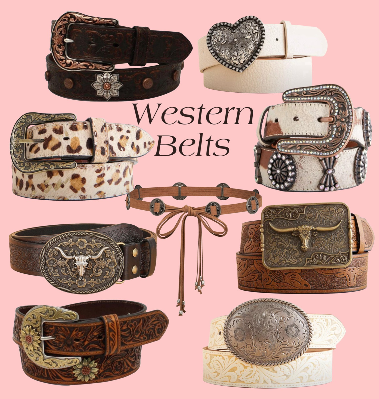 Western style belts I’m loving! Just ordered the white with silver round buckle 



#LTKStyleTip #LTKFindsUnder100 #LTKSeasonal