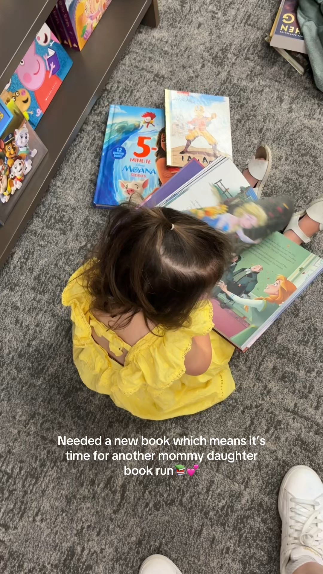 Bookstore days are the best days. I’m almost done with my current read, so we went on a little book run together. One of my favorite things is sitting on the floor between the shelves — her with her picture books, me lost in my next story. I don’t know if it’ll be a core memory for her, but it’s definitely become one for me. ❤️ #motherdaughter #momlife #booktok #bookish #toddler 

#LTKKids #LTKFamily #LTKBaby