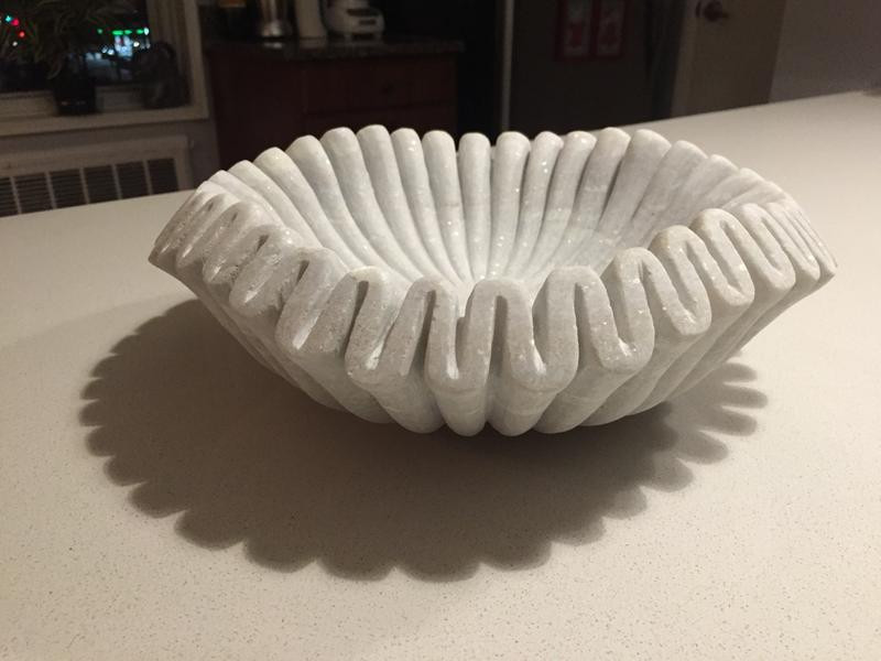 Ruffled Marble Bowl | Terrain