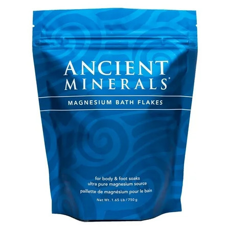 Ancient Minerals Magnesium Bath Flakes for Soaking and Muscle Relief, Unscented, 1.65 lbs | Walmart (US)