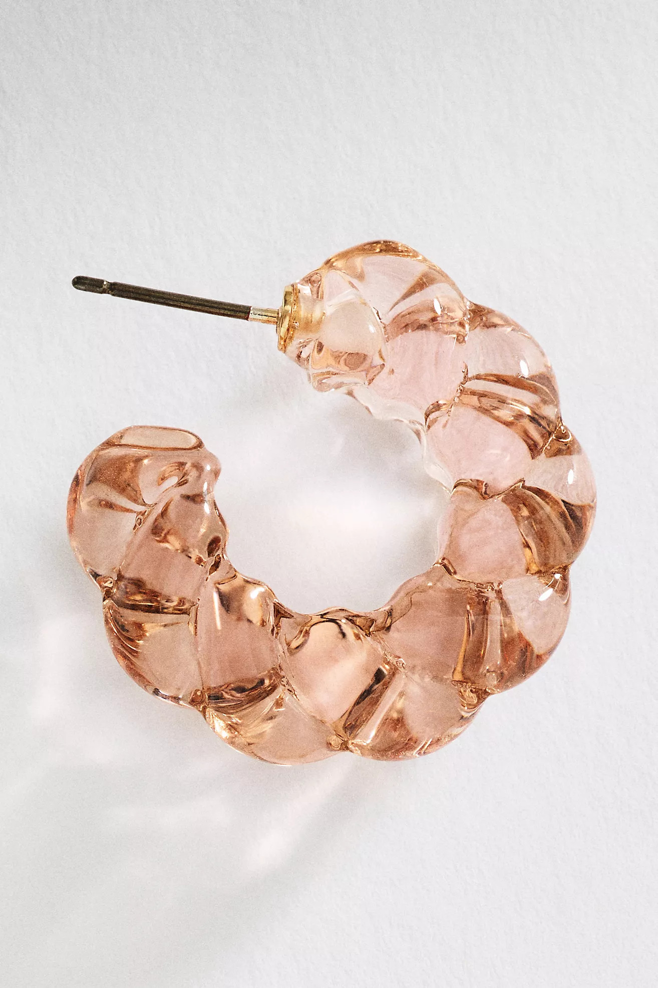 Twisted Glass Hoop Earrings | Anthropologie (US)