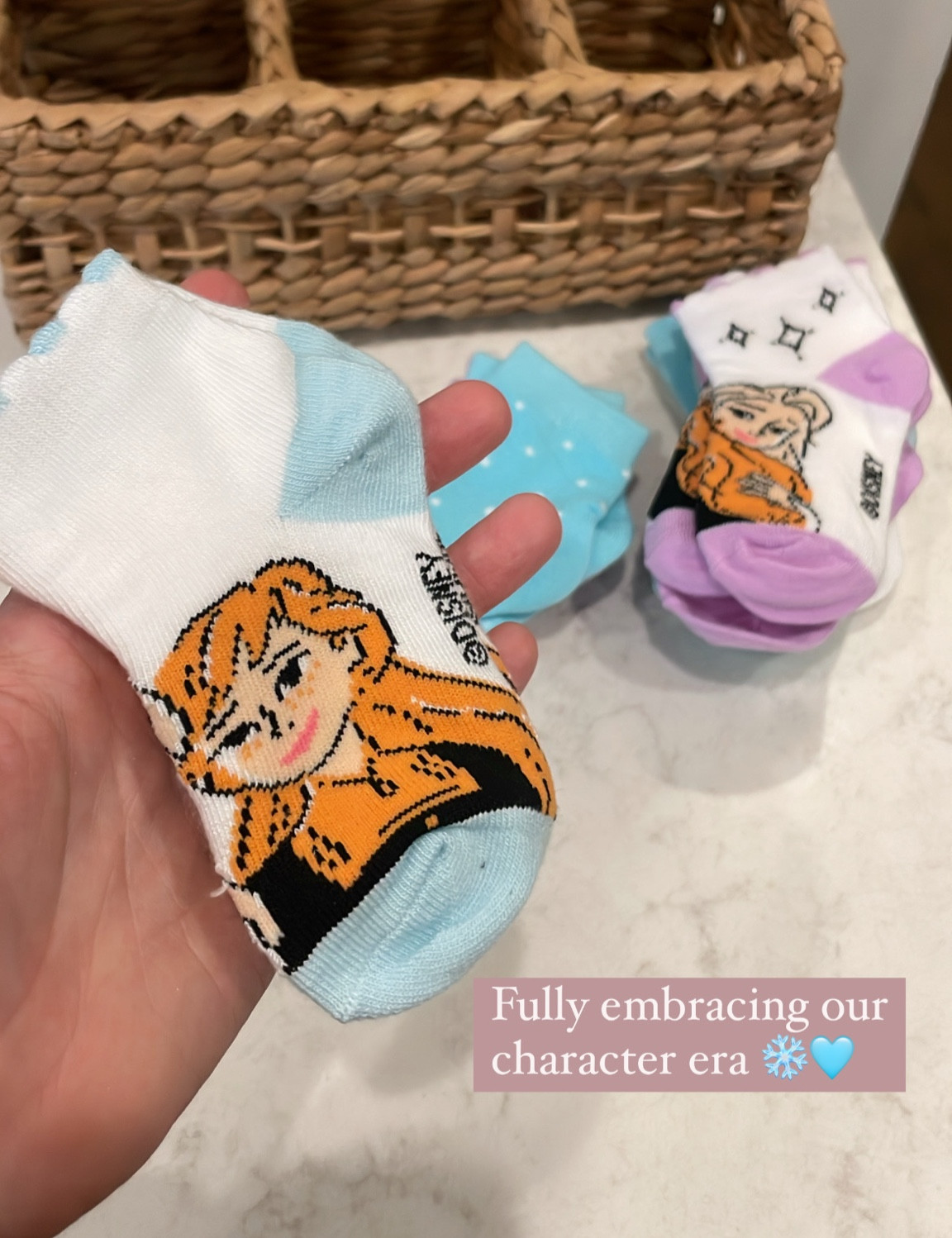 These are so cute!! And such good quality. Thick and stay up well. Look at that little scallop 🥹❄️🩵 we went with the frozen ones but they had some other cuties! Lots of characters for both boys and girls

#LTKBaby #LTKFamily #LTKKids