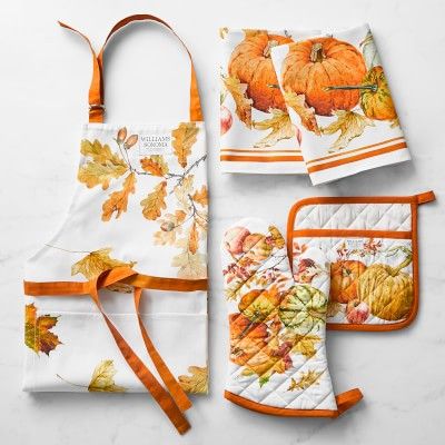 Heirloom Pumpkin Kitchen Linens Bundle | Williams-Sonoma