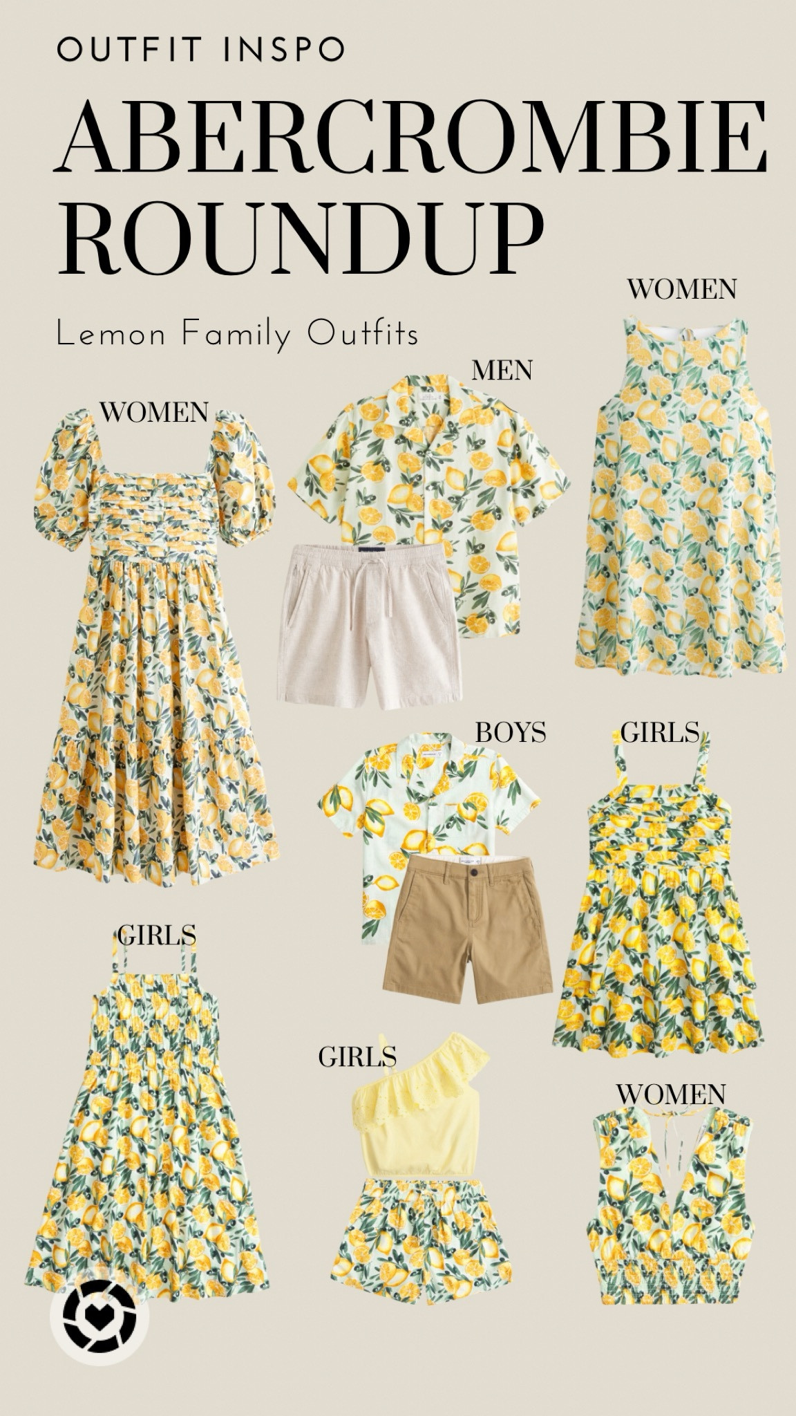 The most perfect linen blend lemon outfits for family from Abercrombie!

#LTKfindsunder100 #LTKfamily #LTKkids