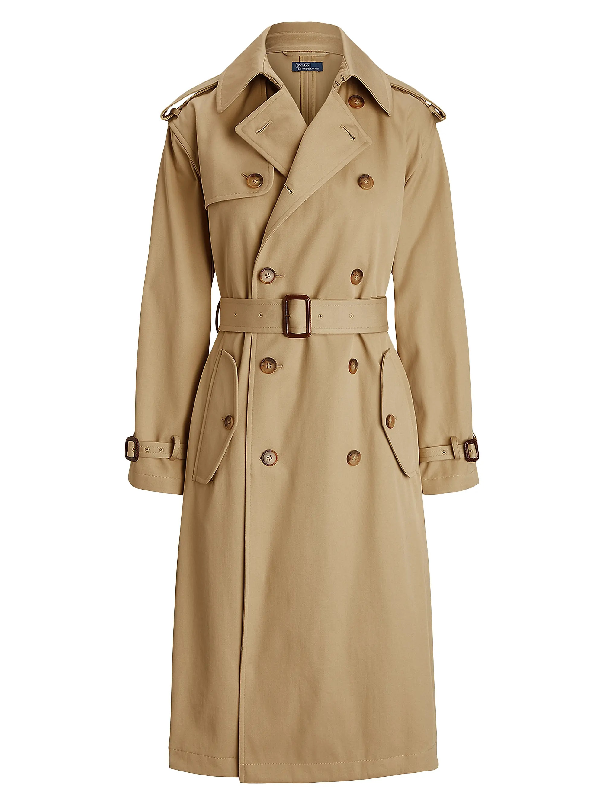 Twill Double-Breasted Trench Coat | Saks Fifth Avenue