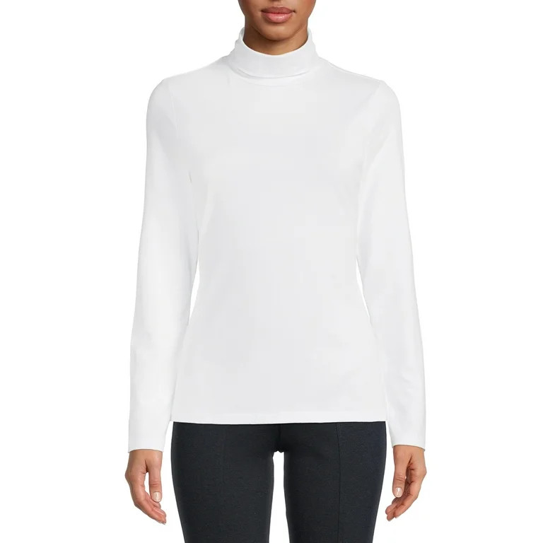 Time And Tru Women's Knit Turtleneck Top - Walmart.com | Walmart (US)