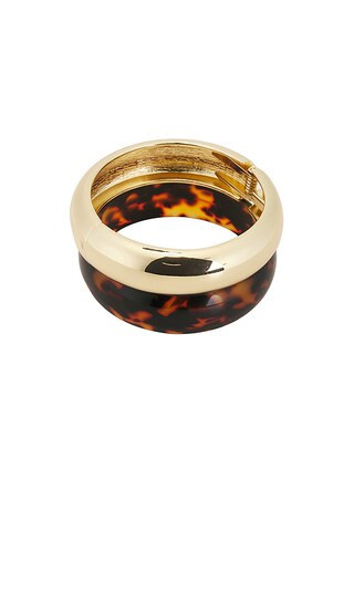 SHASHI Tortoise Bangle Bracelet Set in Metallic Gold. | Revolve Clothing (Global)