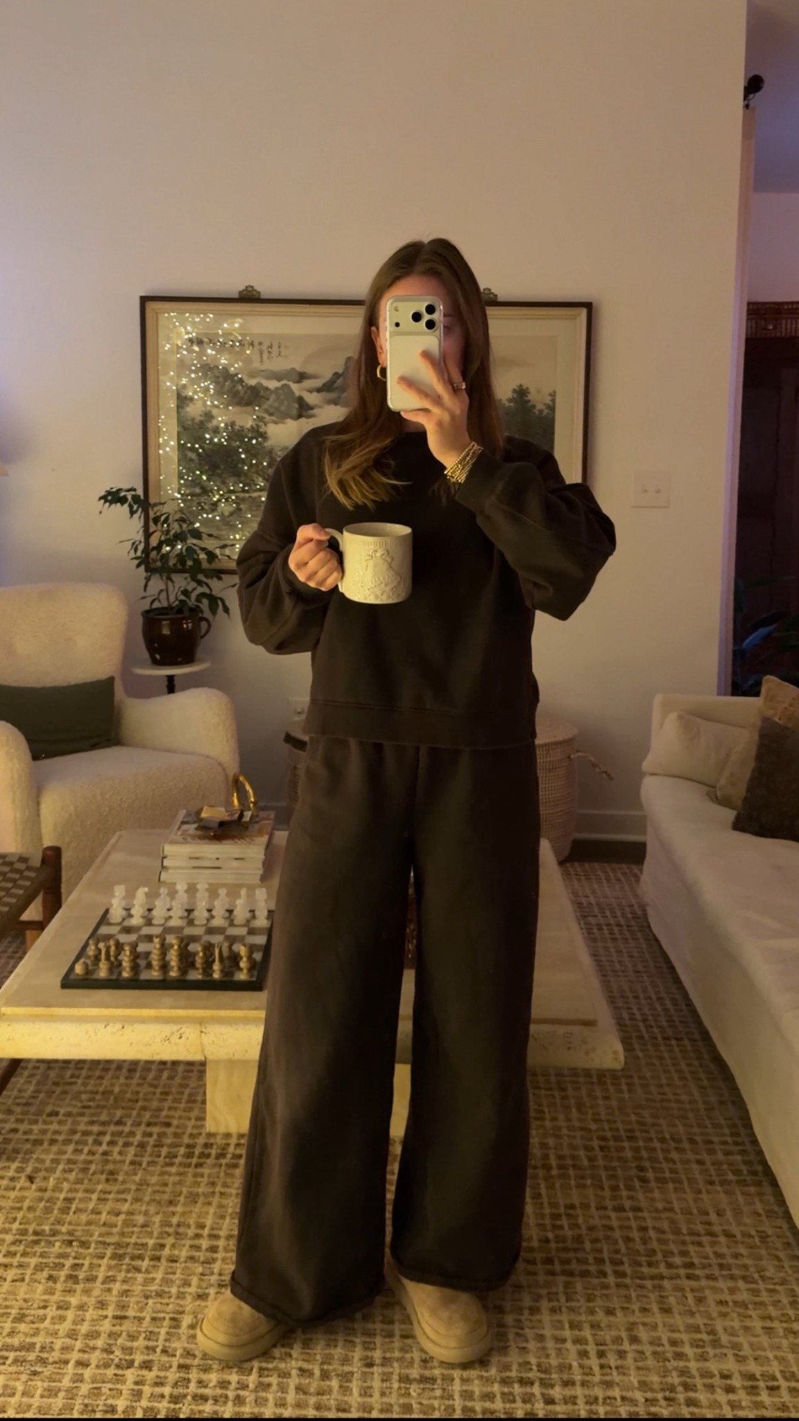 12/18/25 my casual morning loungewear outfit, featuring my brown loungewear set from Gap. It’s one of those easy, throw-on sets that’s perfect for slow mornings at home—super comfy, cozy, and ideal for lounging, coffee in hand, and easing into the day.

#LTKmorningroutine #LTKootd #LTKHoliday