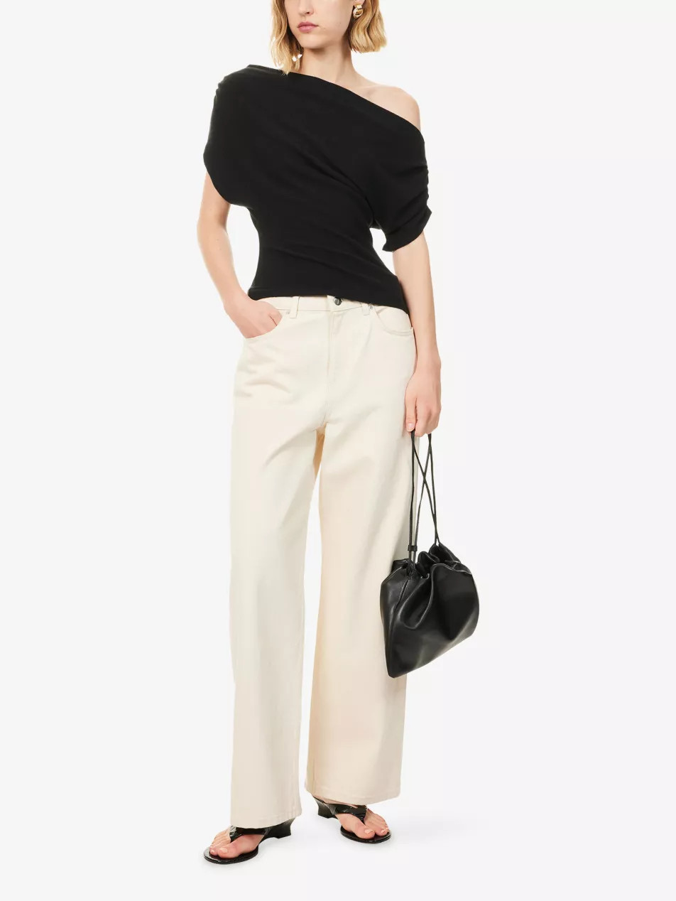 Iris Off-Shoulder Cotton-Knit Top | Selfridges