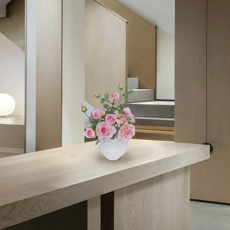 29.5-inch Artificial Silk Pink Rose 3 Heads Long Spray, for Indoor Use, by Mainstays - Walmart.co... | Walmart (US)