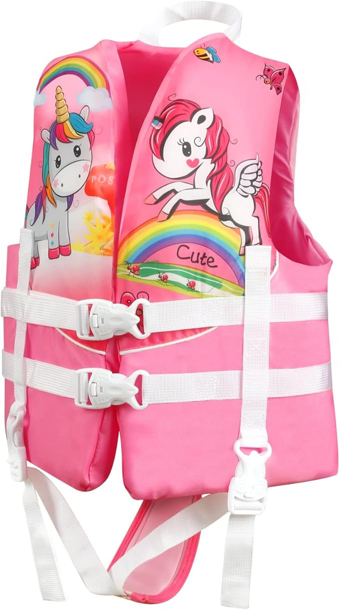 Toddler Swim Vest, Kids Pool Float Jackets Baby Swim Float for Kids 20-70 lbs, Floaties Vest Swim... | Amazon (US)