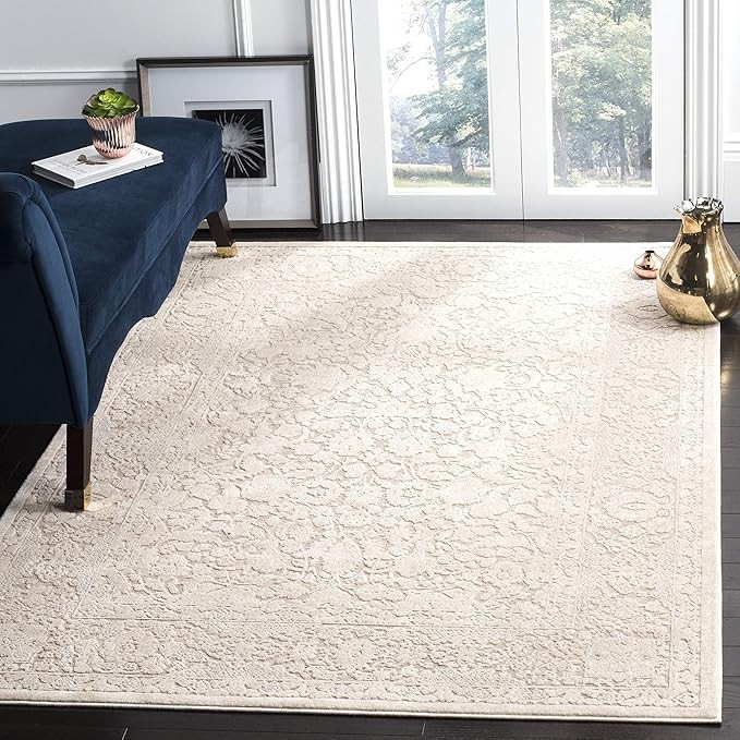 SAFAVIEH Reflection Collection Area Rug - 5'1" x 7'6", Beige & Cream, Non-Shedding & Easy Cleanin... | Amazon (US)