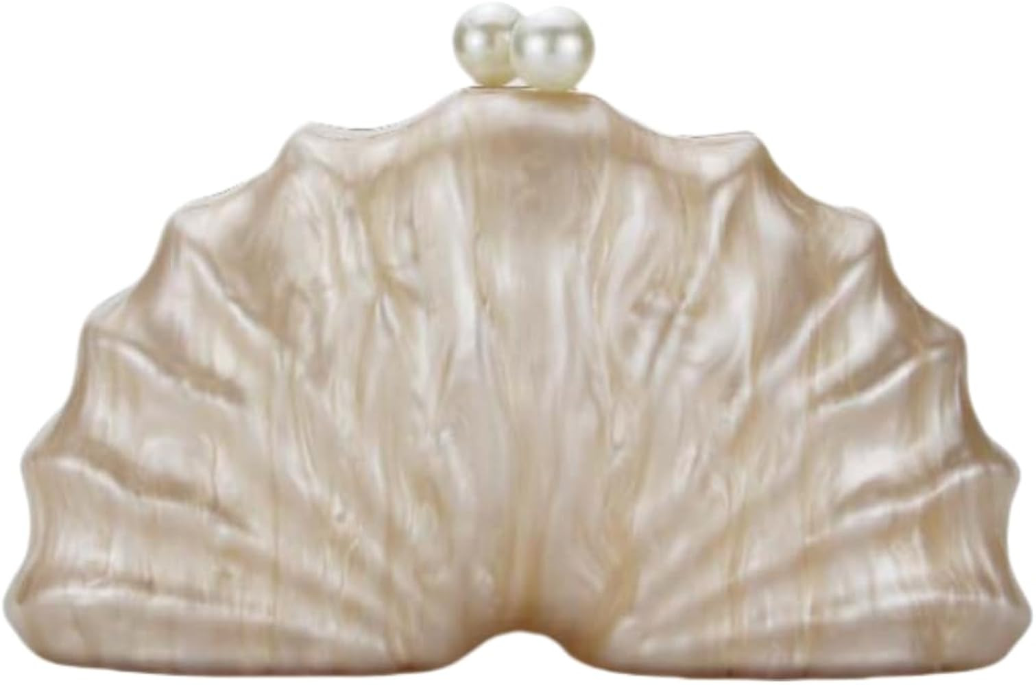 Women Acrylic Shell Shaped Clutch Luxury Marble Acrylic Evening Handbag Unique Chain Shoulder Bag... | Amazon (US)