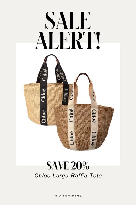 Designer bag sale
20% off Chloe straw tote

#LTKtravel #LTKsalealert #LTKitbag