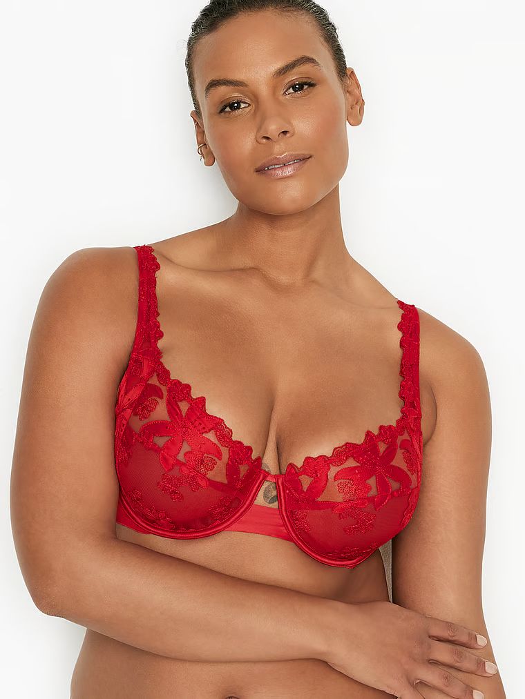 The Fabulous Full Cup Floral Embroidery Bra | Victoria's Secret (US / CA )
