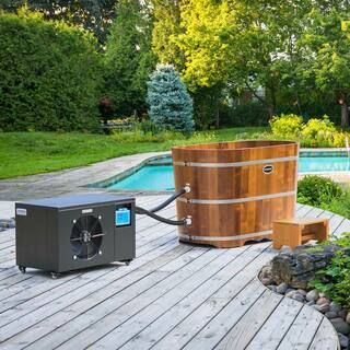 WOODBRIDGE Challenge 54&quot; Luxury Cold Plunge Ice Tub with Chiller and Heater, Ozone sanitatio... | The Home Depot