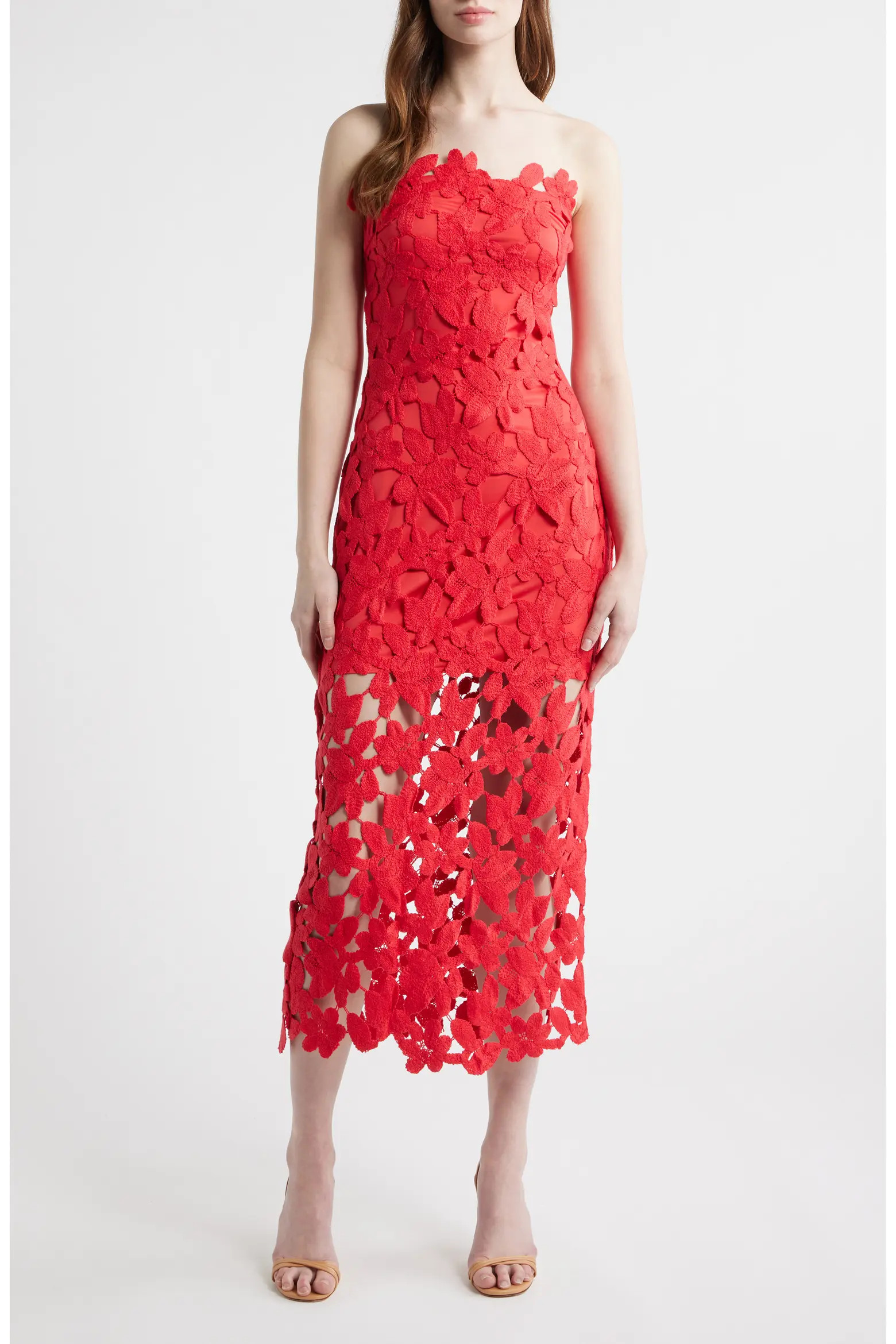 Philomena Sleeveless Lace Midi Dress (Women) | Nordstrom | Nordstrom