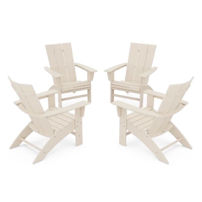 Modern Plastic Adirondack Chair (Set of 4) | Wayfair North America