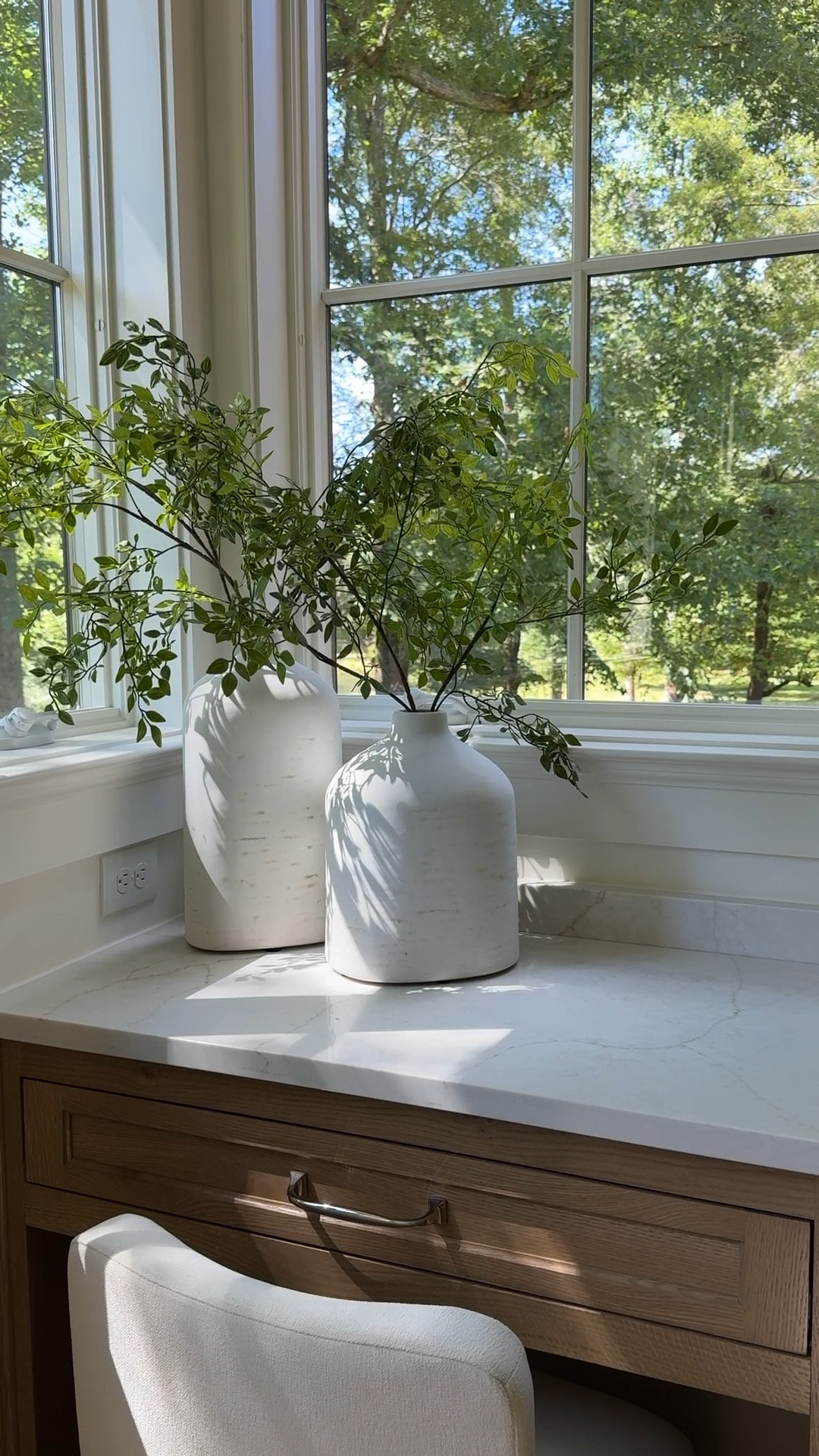 One of our favorite neutral vases with realistic greenery stems. We paired these recently on a primary bathroom vanity. 

#LTKHome #LTKFindsUnder50