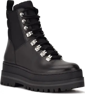 Marc Fisher LTD Plune Lace-Up Lug Sole Bootie | Nordstromrack | Nordstrom Rack