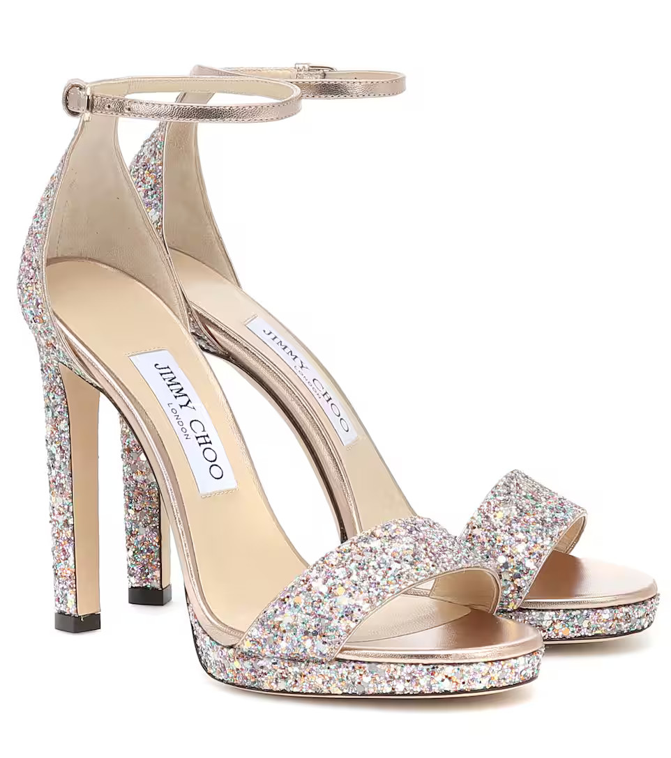 Misty 120 glitter sandals | Mytheresa (INTL)