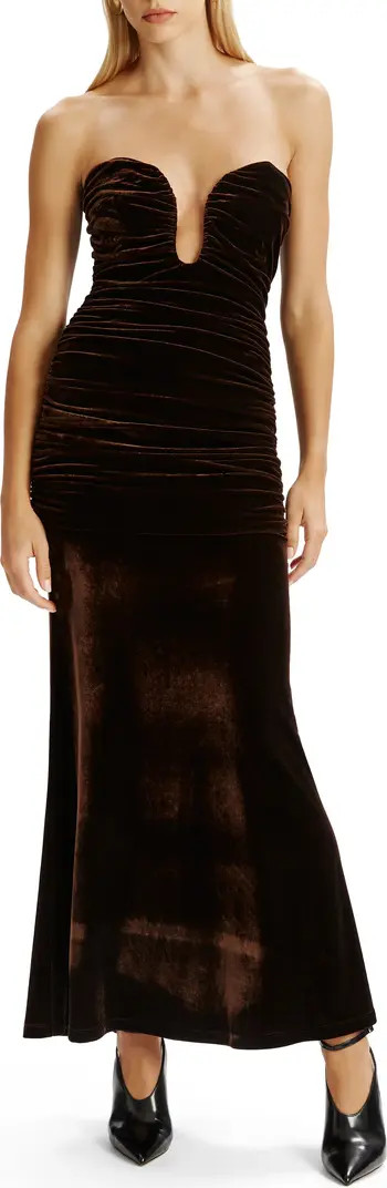 Elvira Velvet Strapless Gown | Nordstrom
