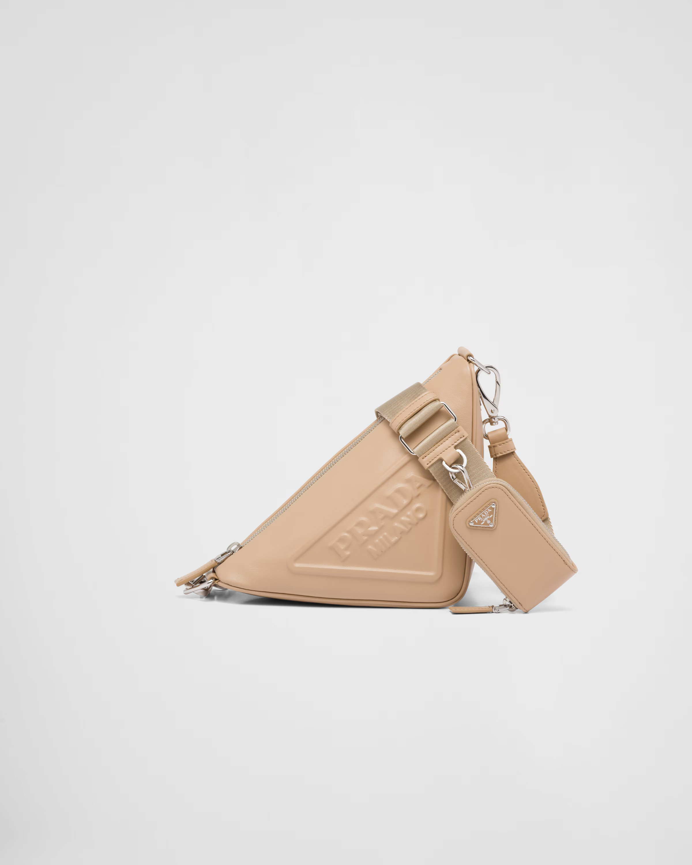 Prada Triangle leather shoulder bag | Prada US